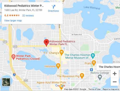 Directions From Your Location to Kidswood Pediatrics
