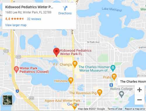 Directions From Your Location to Kidswood Pediatrics